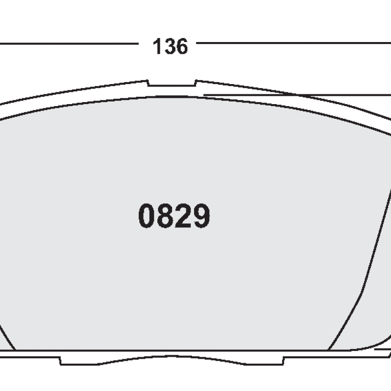 Sprint / medium distance compound with smooth bite. Race brake pads - Honda
front pad